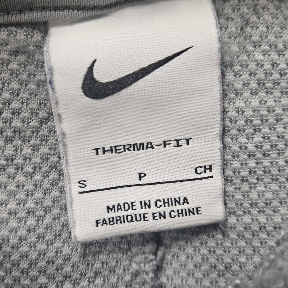 Nike Therma Fit Sherpa Fleece Pullover Quarter Zip Grey Sweater Women's Small - Picture 5 of 8
